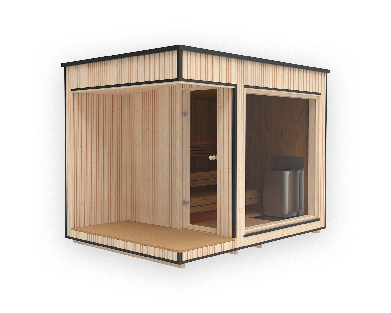 Luksuriøs moderne badstue 2,3 x 3,3 m - Image 2