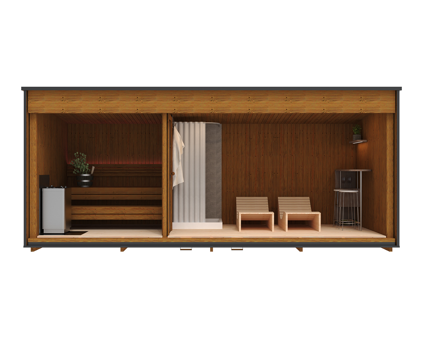 Luksuriøs moderne badstue 2.3×5.9 m - Image 3