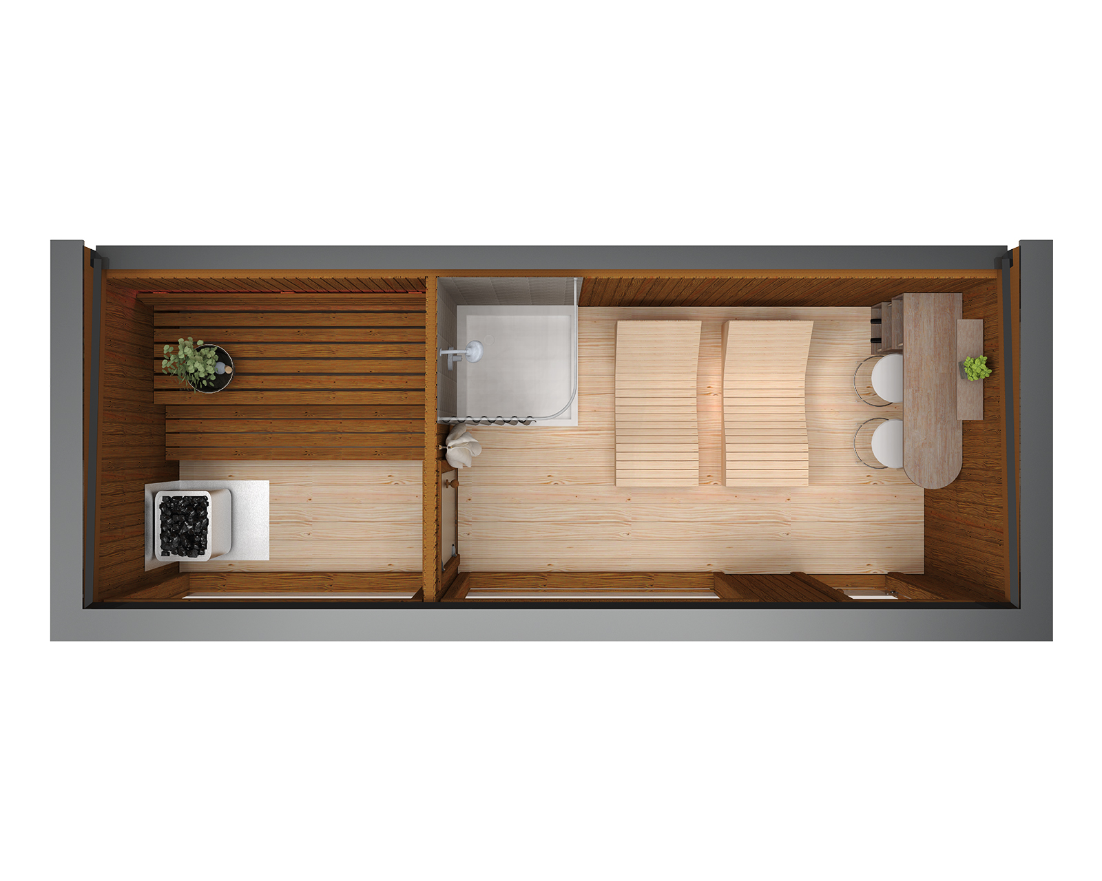Luksuriøs moderne badstue 2.3×5.9 m - Image 4