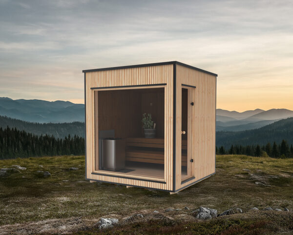 Luksuriøs moderne badstue 2,3 x 2,3 m